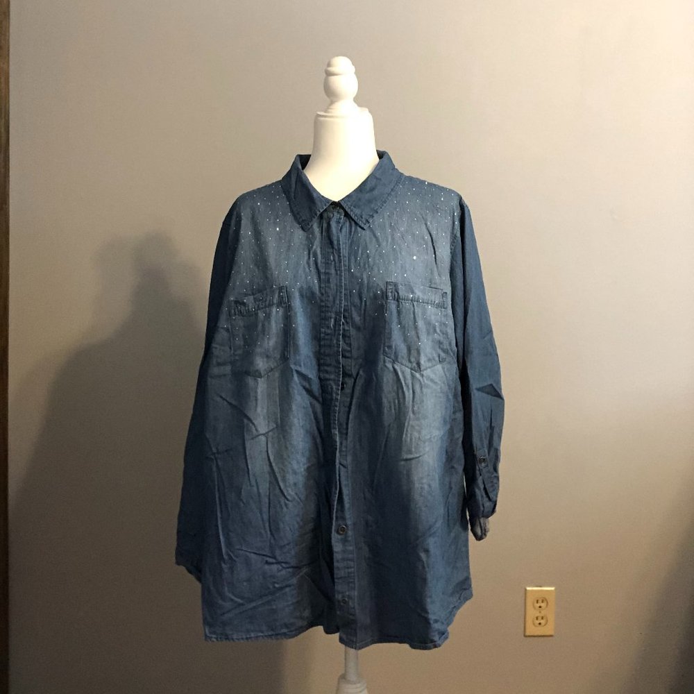 CJ Banks Denim Shirt